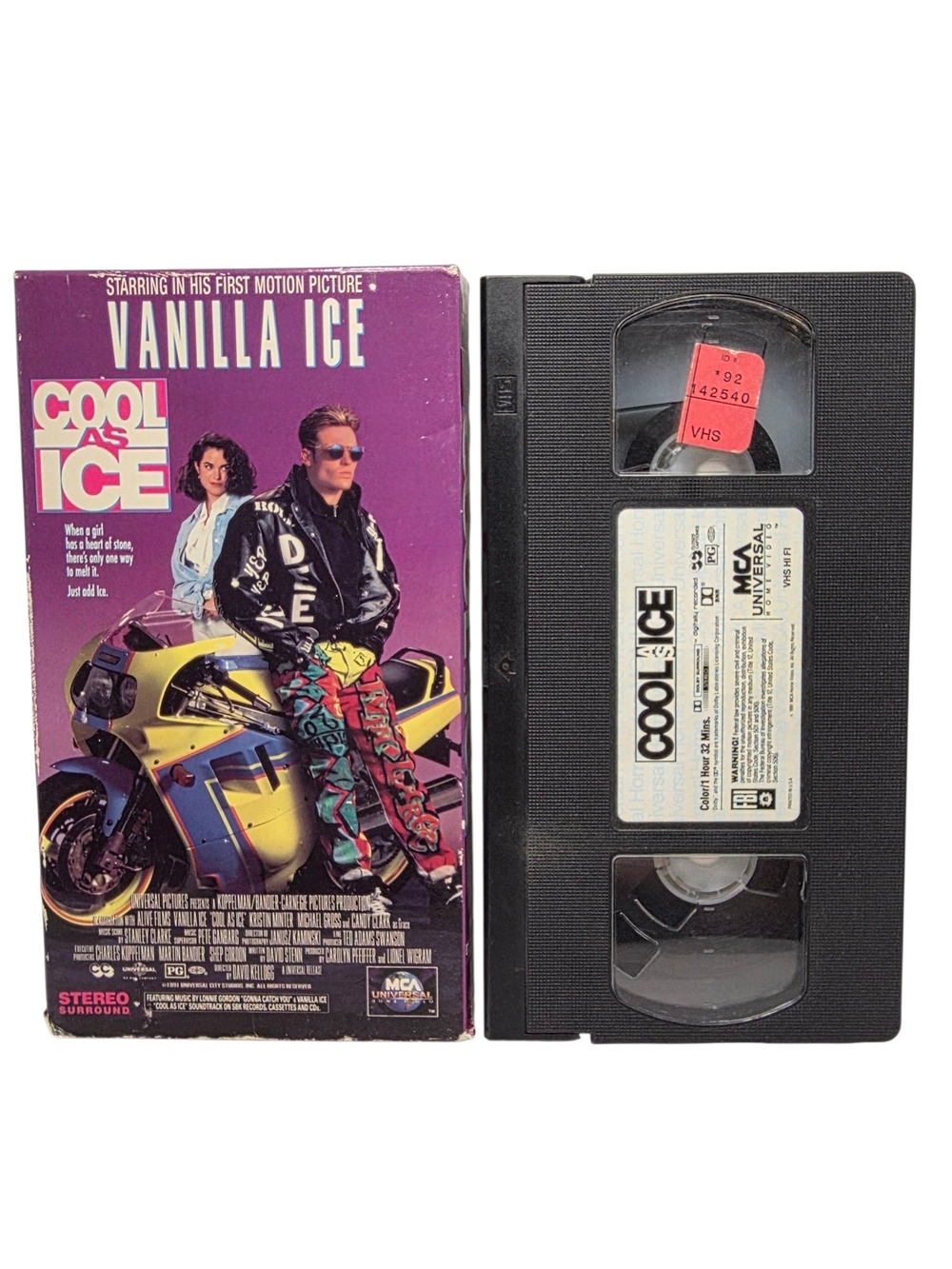 Cool as Ice (1991) VHS Tape Starring Vanilla Ice